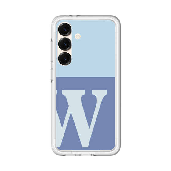 スリムプロテクションプレミアムケース［ オリジナル - initial two tone - W blue ］