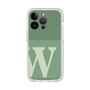 スリムプロテクションプレミアムケース［ オリジナル - initial two tone - W green ］