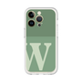 スリムプロテクションプレミアムケース［ オリジナル - initial two tone - W green ］