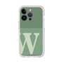 スリムプロテクションプレミアムケース［ オリジナル - initial two tone - W green ］