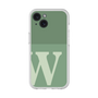 スリムプロテクションプレミアムケース［ オリジナル - initial two tone - W green ］