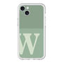 スリムプロテクションプレミアムケース［ オリジナル - initial two tone - W green ］
