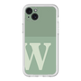 スリムプロテクションプレミアムケース［ オリジナル - initial two tone - W green ］
