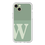 スリムプロテクションプレミアムケース［ オリジナル - initial two tone - W green ］