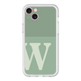 スリムプロテクションプレミアムケース［ オリジナル - initial two tone - W green ］
