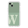 スリムプロテクションプレミアムケース［ オリジナル - initial two tone - W green ］