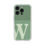 スリムプロテクションプレミアムケース［ オリジナル - initial two tone - W green ］