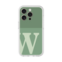 スリムプロテクションプレミアムケース［ オリジナル - initial two tone - W green ］