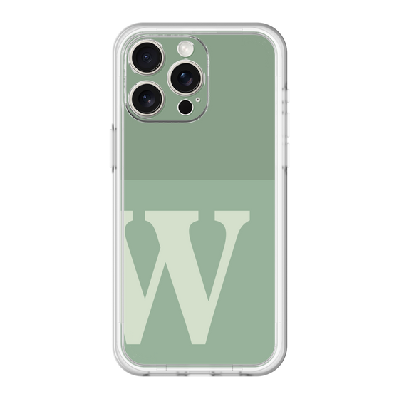 スリムプロテクションプレミアムケース［ オリジナル - initial two tone - W green ］