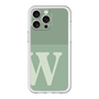 スリムプロテクションプレミアムケース［ オリジナル - initial two tone - W green ］