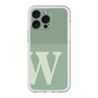 スリムプロテクションプレミアムケース［ オリジナル - initial two tone - W green ］