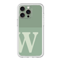 スリムプロテクションプレミアムケース［ オリジナル - initial two tone - W green ］