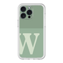 スリムプロテクションプレミアムケース［ オリジナル - initial two tone - W green ］