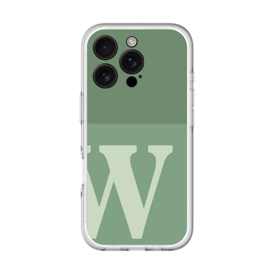 スリムプロテクションプレミアムケース［ オリジナル - initial two tone - W green ］