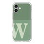 スリムプロテクションプレミアムケース［ オリジナル - initial two tone - W green ］