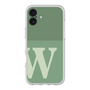 スリムプロテクションプレミアムケース［ オリジナル - initial two tone - W green ］