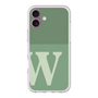 スリムプロテクションプレミアムケース［ オリジナル - initial two tone - W green ］