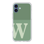 スリムプロテクションプレミアムケース［ オリジナル - initial two tone - W green ］