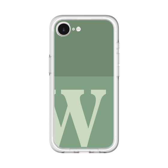 スリムプロテクションプレミアムケース［ オリジナル - initial two tone - W green ］
