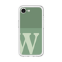 スリムプロテクションプレミアムケース［ オリジナル - initial two tone - W green ］