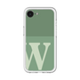 スリムプロテクションプレミアムケース［ オリジナル - initial two tone - W green ］