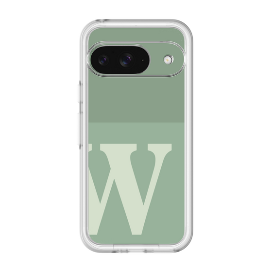 スリムプロテクションプレミアムケース［ オリジナル - initial two tone - W green ］