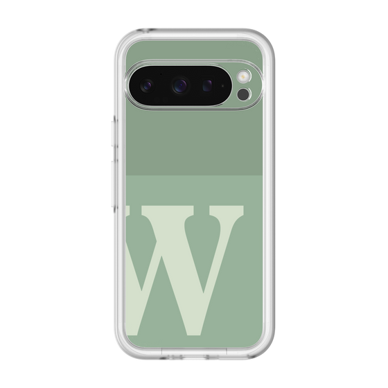 スリムプロテクションプレミアムケース［ オリジナル - initial two tone - W green ］