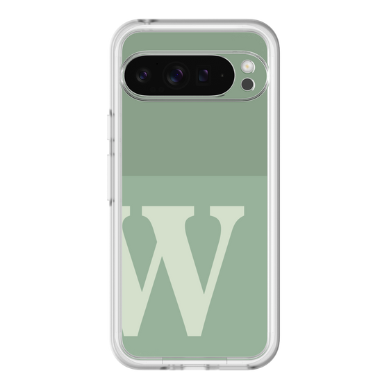 スリムプロテクションプレミアムケース［ オリジナル - initial two tone - W green ］