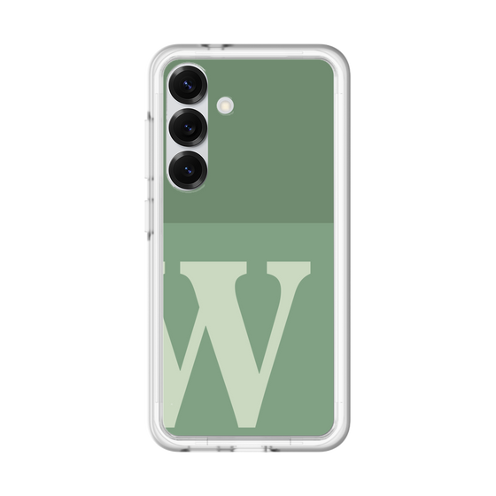 スリムプロテクションプレミアムケース［ オリジナル - initial two tone - W green ］