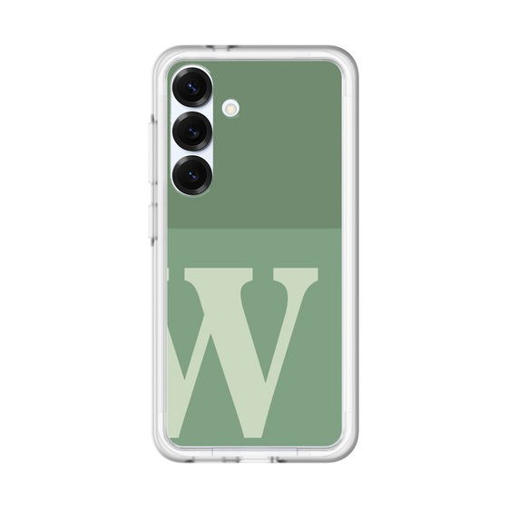 スリムプロテクションプレミアムケース［ オリジナル - initial two tone - W green ］