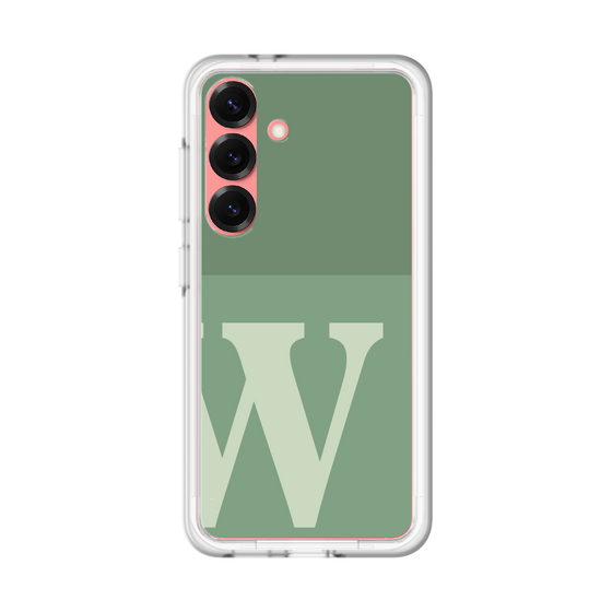 スリムプロテクションプレミアムケース［ オリジナル - initial two tone - W green ］