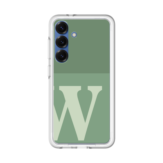 スリムプロテクションプレミアムケース［ オリジナル - initial two tone - W green ］