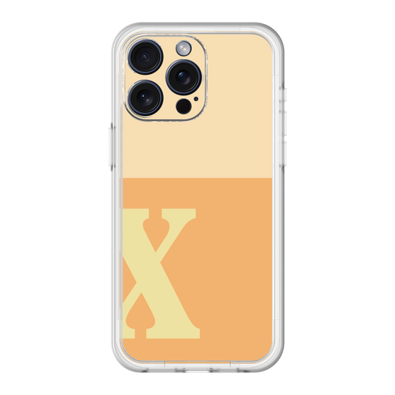 スリムプロテクションプレミアムケース［ オリジナル - initial two tone - X orange ］