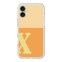 スリムプロテクションプレミアムケース［ オリジナル - initial two tone - X orange ］