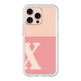 スリムプロテクションプレミアムケース［ オリジナル - initial two tone - X pink ］