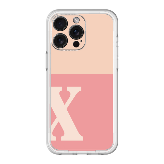 スリムプロテクションプレミアムケース［ オリジナル - initial two tone - X pink ］