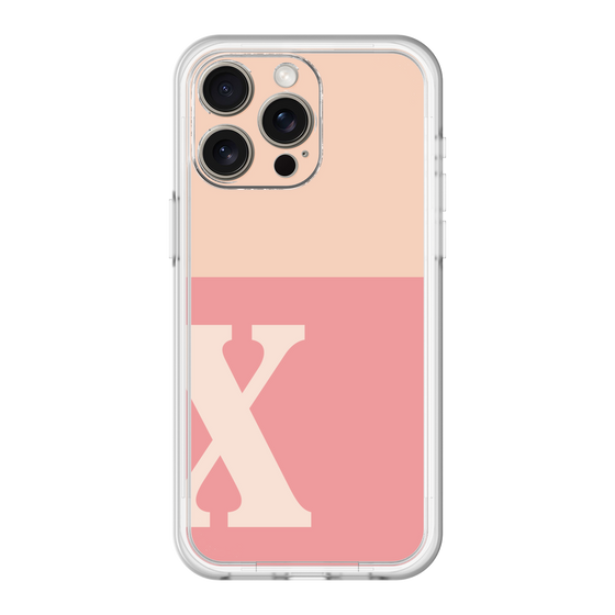 スリムプロテクションプレミアムケース［ オリジナル - initial two tone - X pink ］