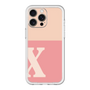 スリムプロテクションプレミアムケース［ オリジナル - initial two tone - X pink ］