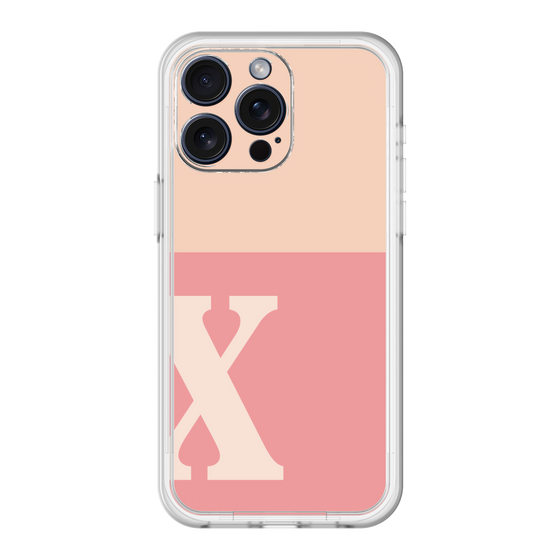 スリムプロテクションプレミアムケース［ オリジナル - initial two tone - X pink ］