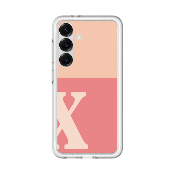 スリムプロテクションプレミアムケース［ オリジナル - initial two tone - X pink ］
