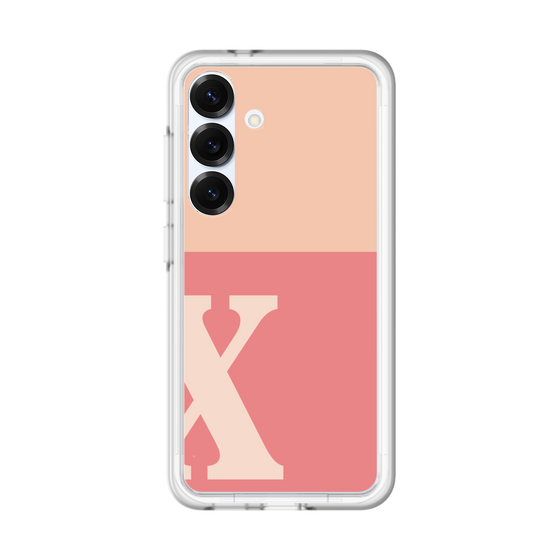 スリムプロテクションプレミアムケース［ オリジナル - initial two tone - X pink ］