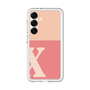 スリムプロテクションプレミアムケース［ オリジナル - initial two tone - X pink ］