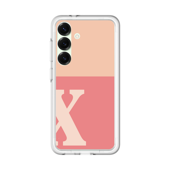 スリムプロテクションプレミアムケース［ オリジナル - initial two tone - X pink ］