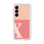 スリムプロテクションプレミアムケース［ オリジナル - initial two tone - X pink ］