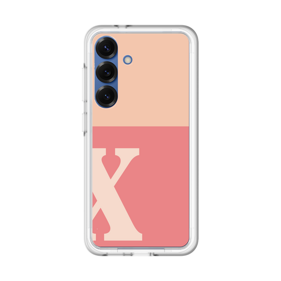 スリムプロテクションプレミアムケース［ オリジナル - initial two tone - X pink ］