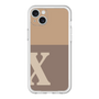 スリムプロテクションプレミアムケース［ オリジナル - initial two tone - X brown ］
