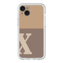 スリムプロテクションプレミアムケース［ オリジナル - initial two tone - X brown ］