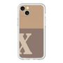 スリムプロテクションプレミアムケース［ オリジナル - initial two tone - X brown ］