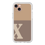 スリムプロテクションプレミアムケース［ オリジナル - initial two tone - X brown ］