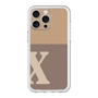 スリムプロテクションプレミアムケース［ オリジナル - initial two tone - X brown ］